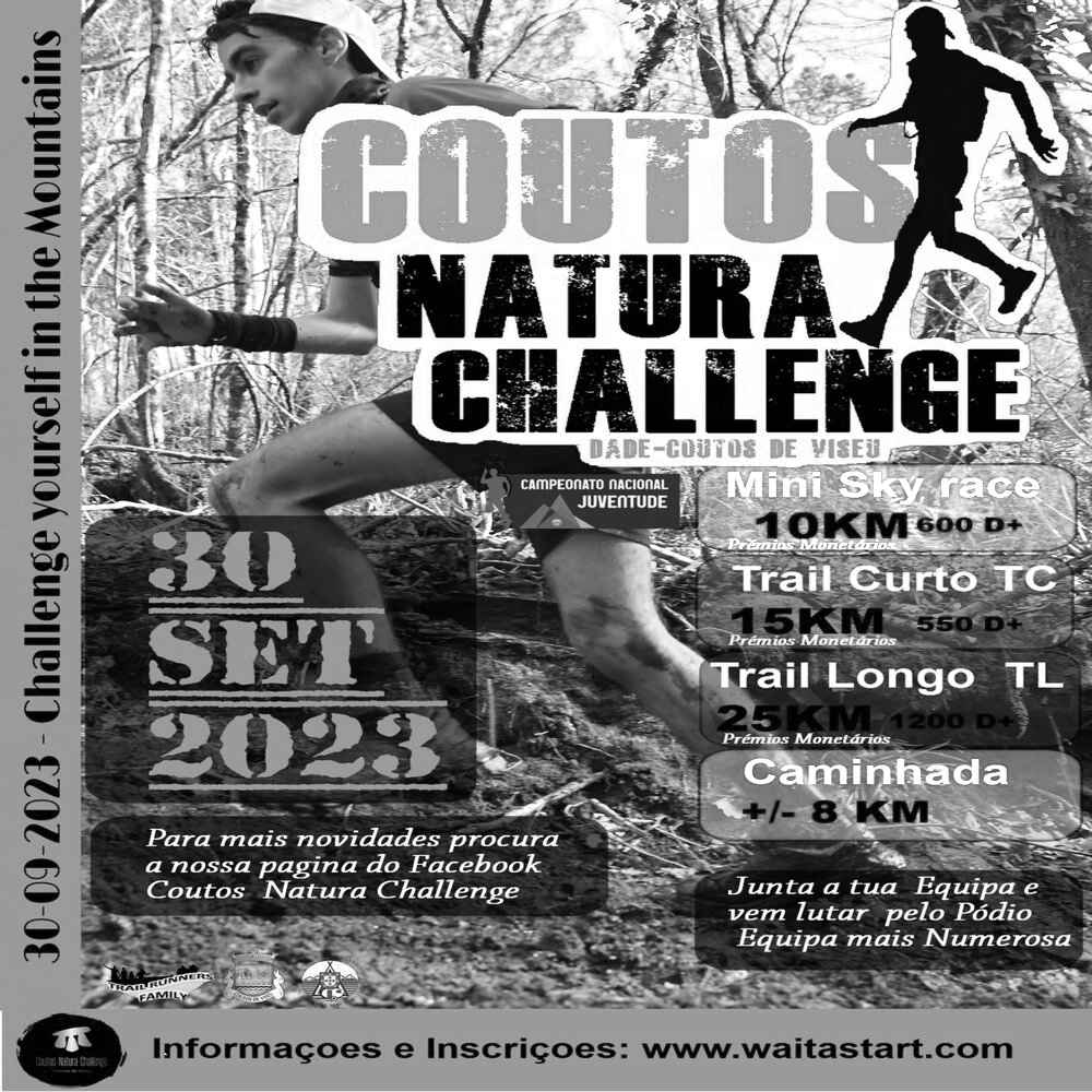 COUTOS NATURA CHALLENGE [30 Setembro 23] - WAITASTART - Cronometragem de  eventos desportivos